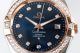 Perfect Replica Swiss Grade Omega Constellation Rose Gold Diamond Bezel Dark Blue Dial Watch (4)_th.JPG